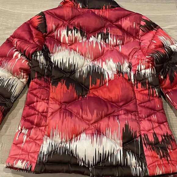 EUC-youth Small 7-8 THE NORTH FACE 550 Winter Puffer Coat Snow Warm Winter TNF - Picture 2 of 3
